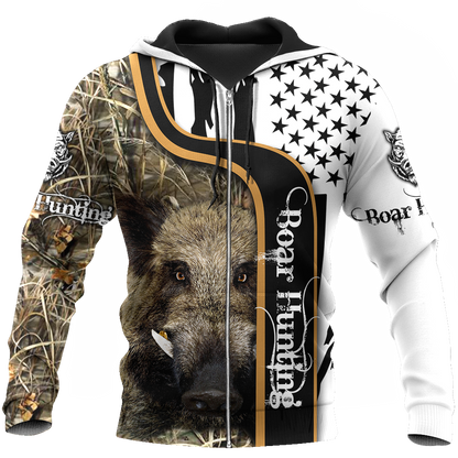 BOAR HUNTING CAMO 3D ALL OVER PRINTED SHIRTS FOR MEN AND WOMEN Pi041201 PL-Apparel-PL8386-zip-up hoodie-S-Vibe Cosy™