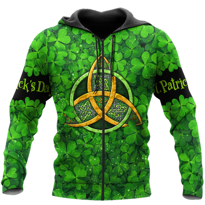 Happy St Patrick's Day Irish Hoodie T-Shirt Sweatshirt for Men and Women Pi170202-Apparel-NM-Zip hoodie-S-Vibe Cosy™