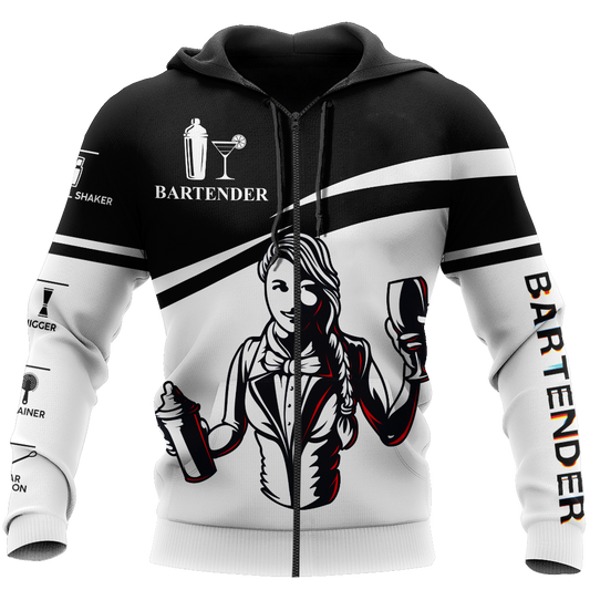 Bartender World 3D All Over Printed Differences Between Types Of World Shirts and Shorts Pi130102G PL-Apparel-PL8386-zip-up hoodie-S-Vibe Cosy™