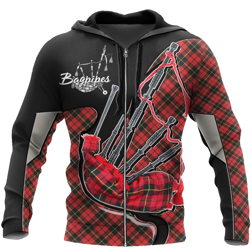 Bagpipes music 3d hoodie shirt for men and women HG HAC290201-Apparel-HG-Zip hoodie-S-Vibe Cosy™