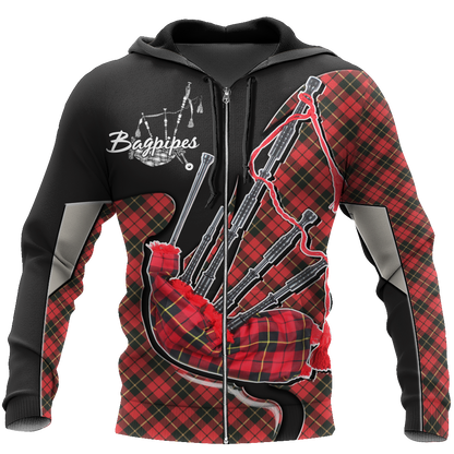 Bagpipes music 3d hoodie shirt for men and women HG HAC290201-Apparel-HG-Zip hoodie-S-Vibe Cosy™