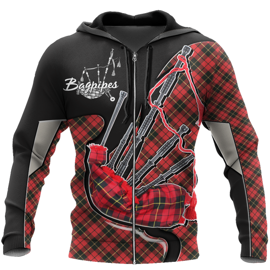 Bagpipes music 3d hoodie shirt for men and women HG HAC290201-Apparel-HG-Zip hoodie-S-Vibe Cosy™