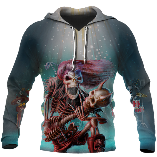 Music Is My Life And Skull Is My Love PL212-Apparel-PL8386-Hoodie-S-Vibe Cosy™