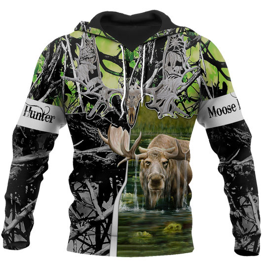 Beutiful moose hunting camo 3D all over printed shirts for man and women JJ161202 PL-Apparel-PL8386-Hoodie-S-Vibe Cosy™