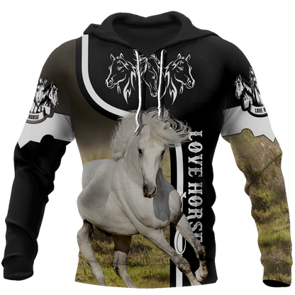 Love Horse Shirt - Winter Set for Men and Women JJ281201-Apparel-NNK-Hoodie-S-Vibe Cosy™