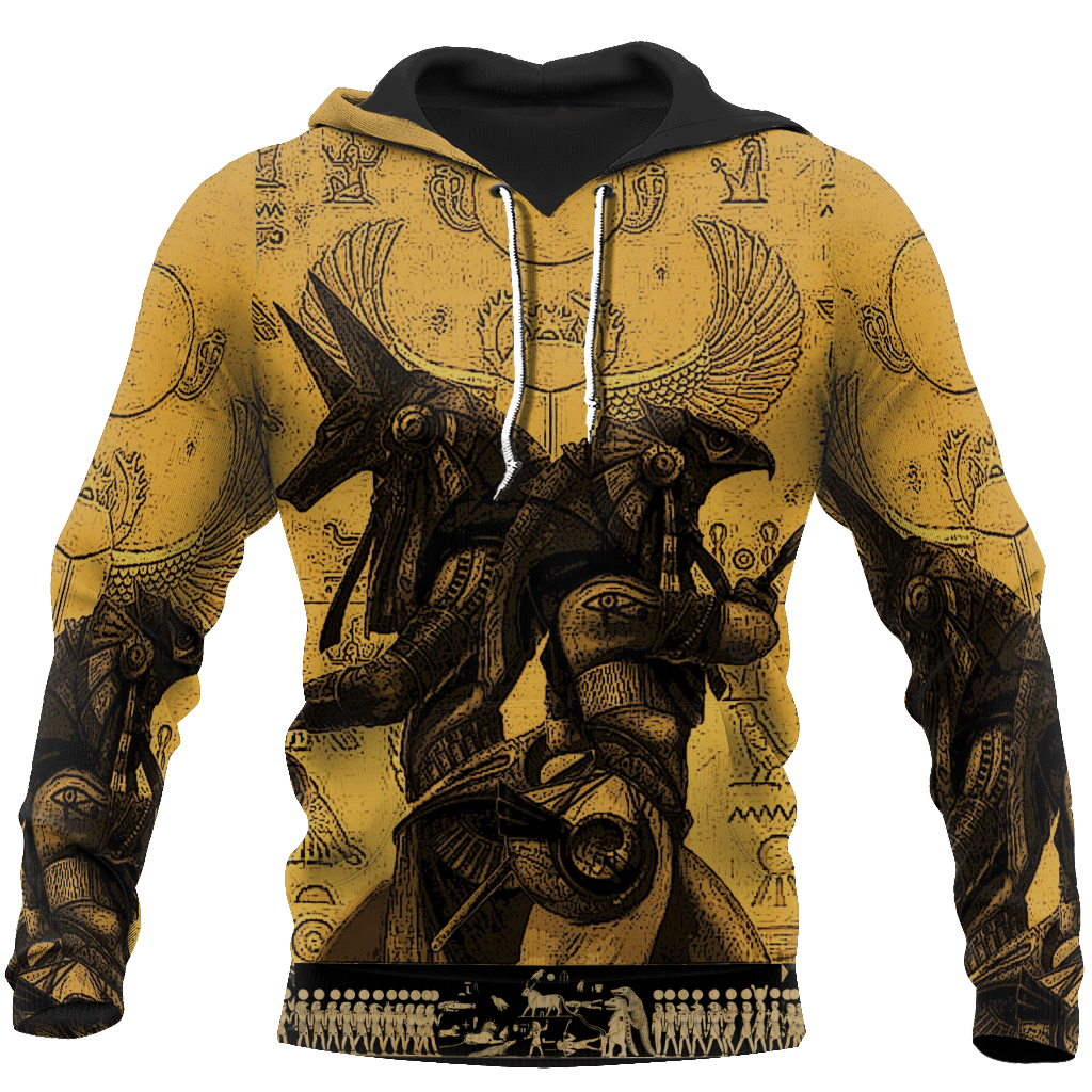 Anubis Ancient Egypt 3D All Over Printed Hoodie Clothes JJ070303-Apparel-MP-Hoodie-S-Vibe Cosy™
