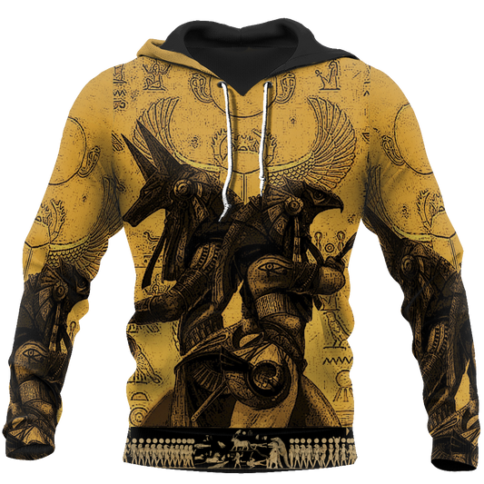 Anubis Ancient Egypt 3D All Over Printed Hoodie Clothes JJ070303-Apparel-MP-Hoodie-S-Vibe Cosy™