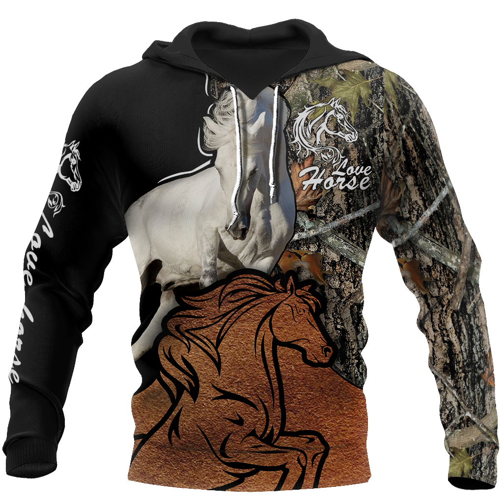 Beautiful Horse Shirt Muddy Design - Winter Set for Men and Women JJ101202-Apparel-NNK-Hoodie-S-Vibe Cosy™