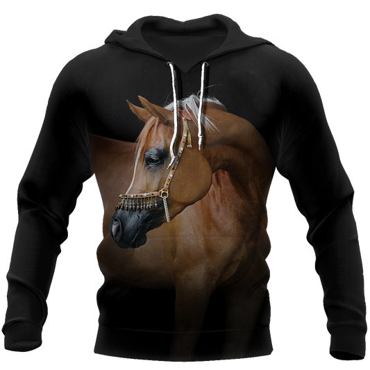 Beautiful Arabian Horse Shirt - Winter Set for Men and Women JJ061202-Apparel-NNK-Hoodie-S-Vibe Cosy™