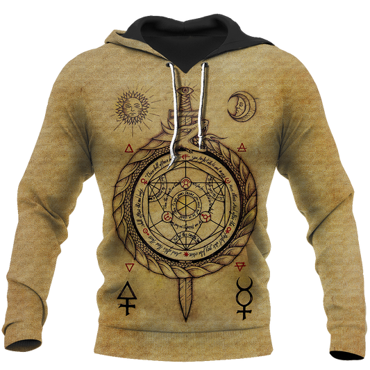 Alchemy 3D All Over Printed Shirts Hoodie JJ140106-Apparel-MP-Hoodie-S-Vibe Cosy™