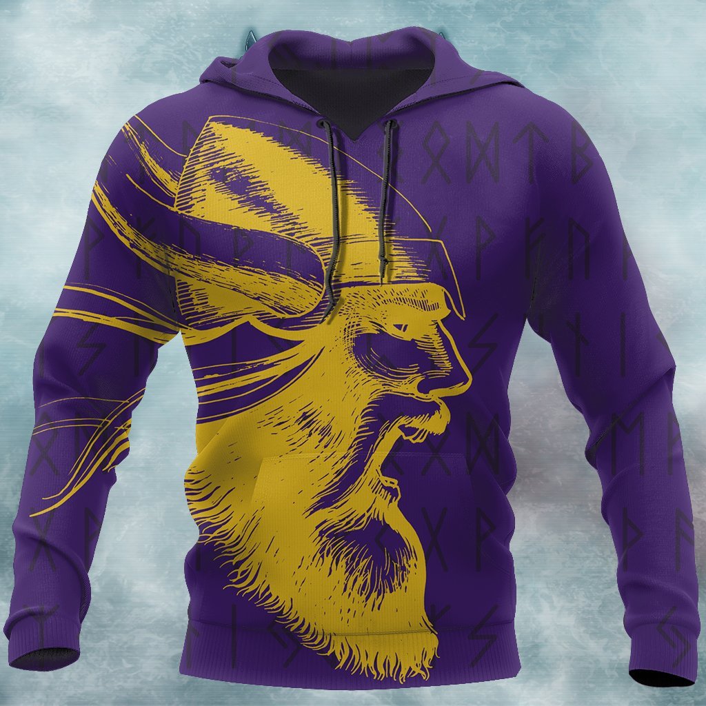 Vikings Warrior™ Hoodie TH7-ALL OVER PRINT HOODIES (P)-HP Arts-Hoodie-S-Purple & Gold-Vibe Cosy™