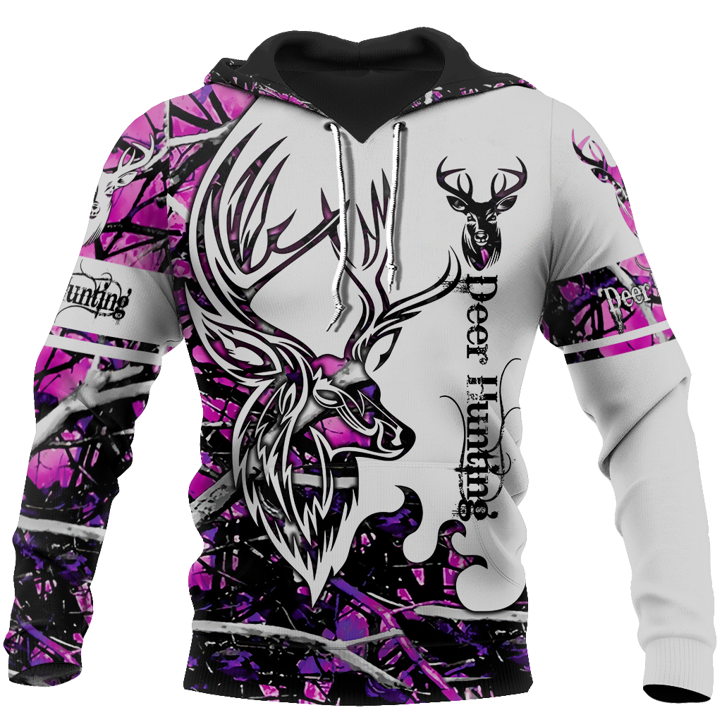 DEER HUNTING MUDDY GIRL CAMO 3D ALL OVER PRINTED SHIRTS FOR MEN AND WOMEN JJ051202 PL - Amaze Style™-Apparel