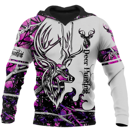 DEER HUNTING MUDDY GIRL CAMO 3D ALL OVER PRINTED SHIRTS FOR MEN AND WOMEN JJ051202 PL - Amaze Style™-Apparel