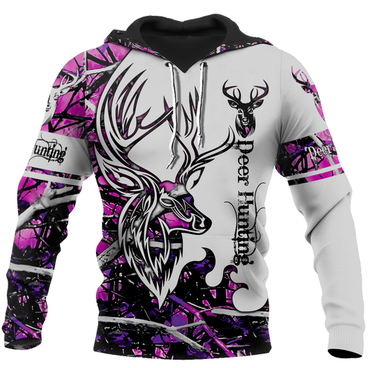 DEER HUNTING MUDDY GIRL CAMO 3D ALL OVER PRINTED SHIRTS FOR MEN AND WOMEN JJ051202 PL - Amaze Style™-Apparel