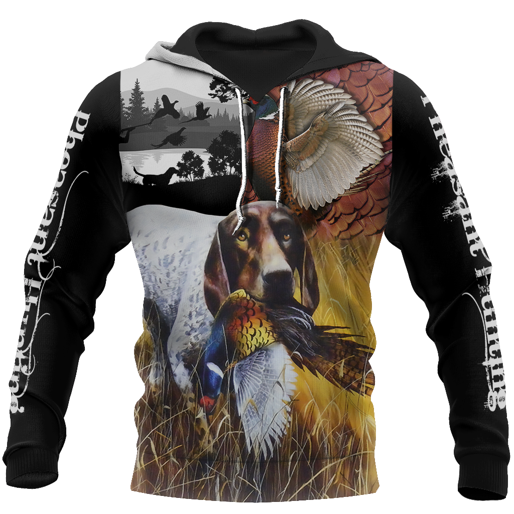Pheasant German Shorthaired Pointer Hunting 3D All Over Printed Shirts For Men And Women JJ110201-Apparel-MP-Hoodie-S-Vibe Cosy™