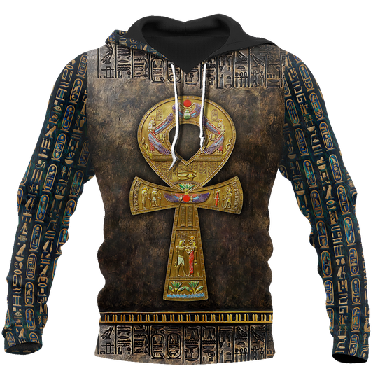 Ancient Egypt Ankh 3D All Over Printed Shirt Hoodie For Men And Women MP1001-Apparel-MP-Hoodie-S-Vibe Cosy™