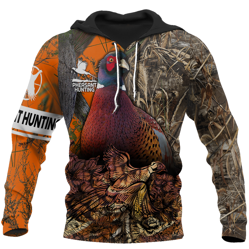 Pheasant Hunting 3D All Over Printed Shirts For Men And Women JJ130101-Apparel-MP-Hoodie-S-Vibe Cosy™