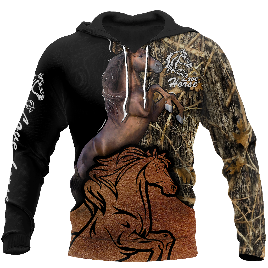 Beautiful Horse Shirt Muddy Design - Winter Set for Men and Women JJ111201-Apparel-NNK-Hoodie-S-Vibe Cosy™