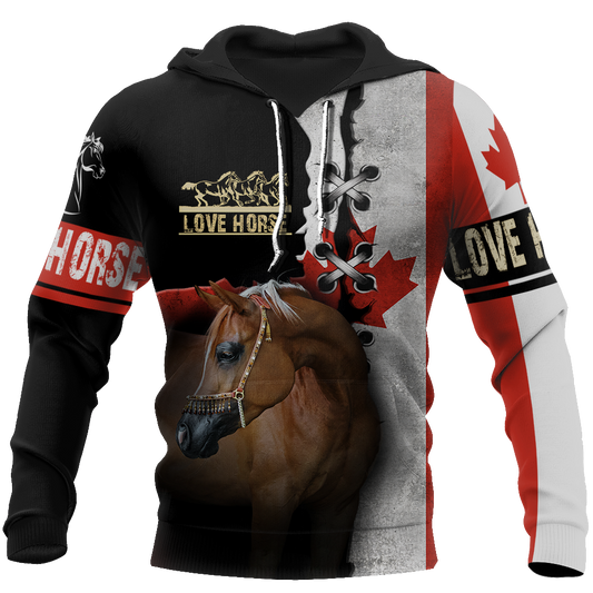 Love Horse 3D All over print for Men and Women shirt JJ040202-Apparel-NNK-Hoodie-S-Vibe Cosy™