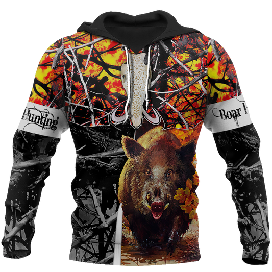 BOAR HUNTING CAMO 3D ALL OVER PRINTED SHIRTS FOR MEN AND WOMEN JJ221201 PL-Apparel-PL8386-Hoodie-S-Vibe Cosy™