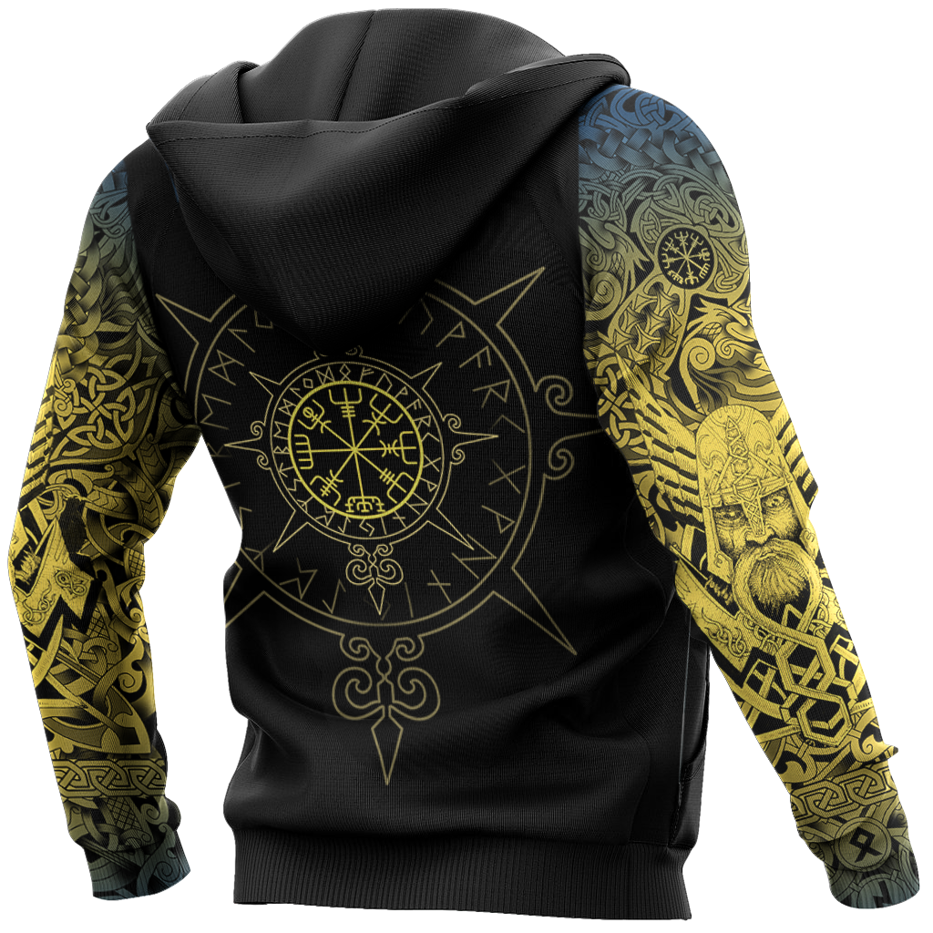 Viking Tattoo All-Over Print version 5.0-Apparel-HP Arts-Hoodie-S-Vibe Cosy™