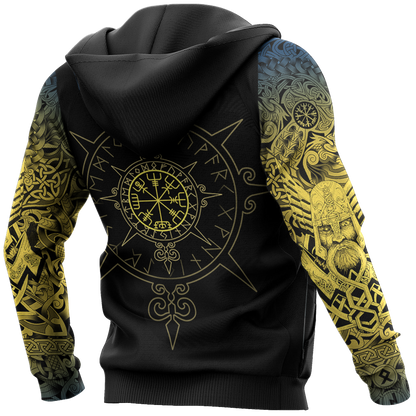 Viking Tattoo All-Over Print version 5.0-Apparel-HP Arts-Hoodie-S-Vibe Cosy™