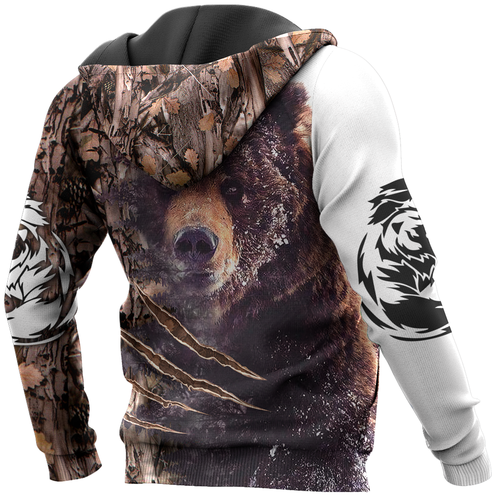 BEAR HUNTING CAMO 3D ALL OVER PRINTED SHIRTS FOR MEN AND WOMEN Pi071202 PL-Apparel-PL8386-Hoodie-S-Vibe Cosy™