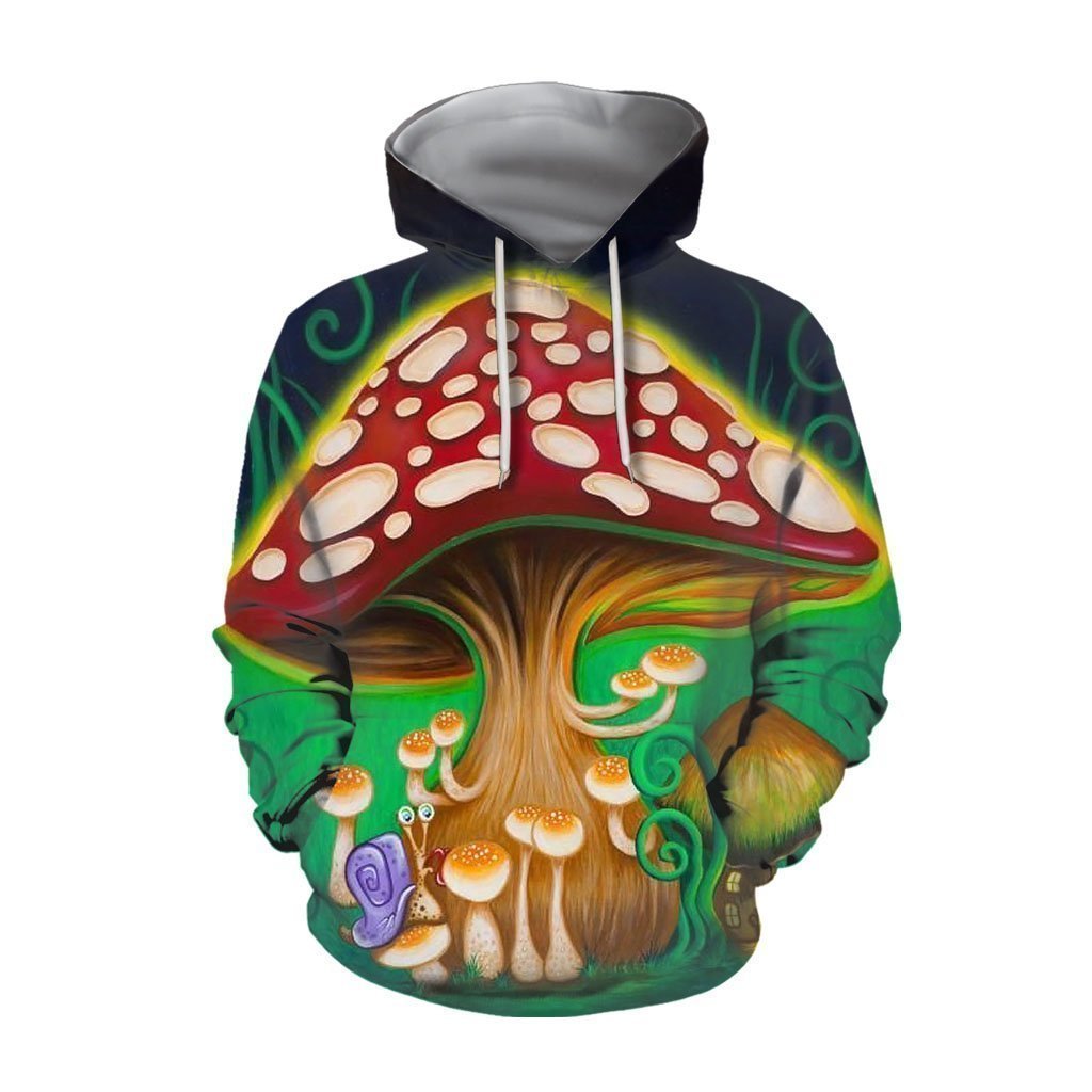 Trippy Mushroom Painting Shirts-Apparel-NTH-Hoodie-S-Vibe Cosy™