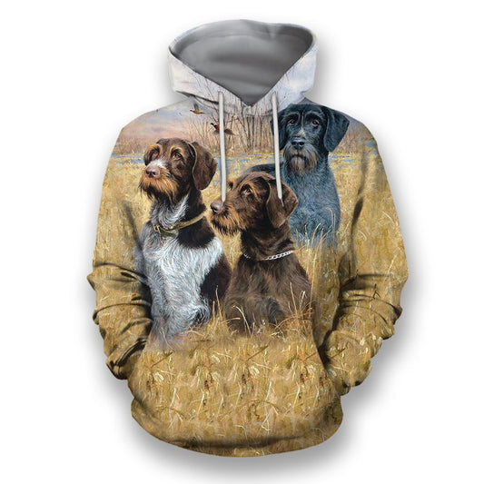 All Over Printed Great Hunting Dog Shirts-Apparel-HbArts-Hoodie-S-Vibe Cosy™