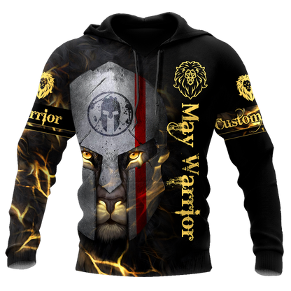May Spartan Lion Warrior 3D All Over Printed Unisex Shirts