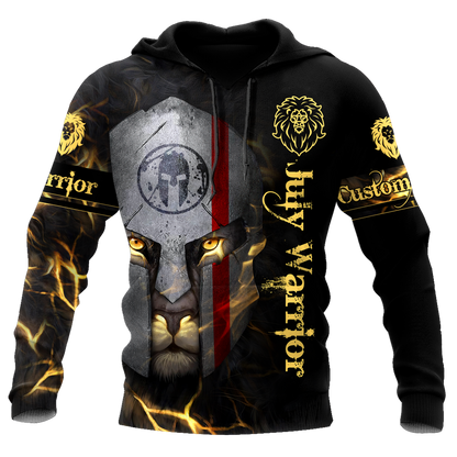July Spartan Lion Warrior 3D All Over Printed Unisex Shirts