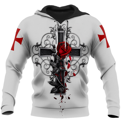 Knight God Jesus 3D All Over Printed Shirt Hoodie For Men And Women JJ250301-Apparel-MP-Hoodie-S-Vibe Cosy™