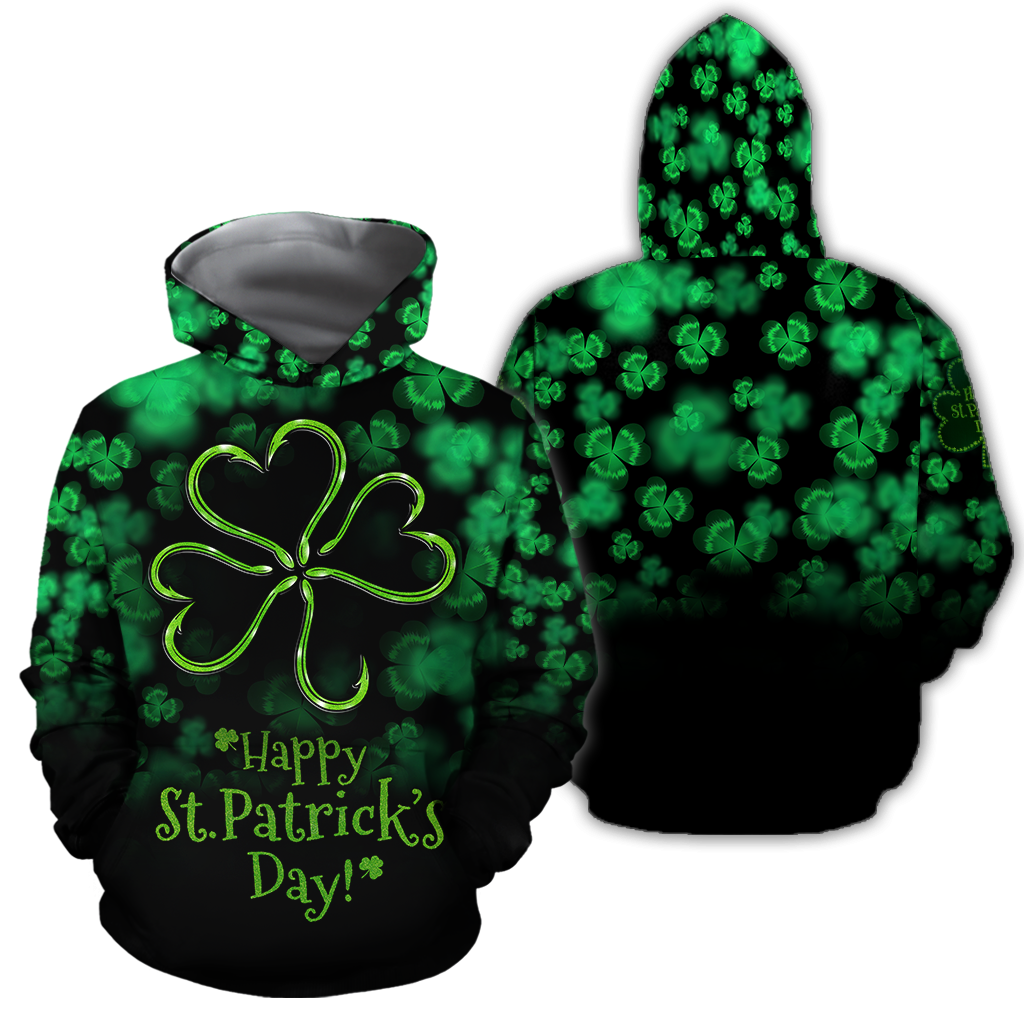 Happy St Patrick's Day Irish Hoodie T-Shirt Sweatshirt for Men and Women Pi170204-Apparel-NM-Hoodie-S-Vibe Cosy™