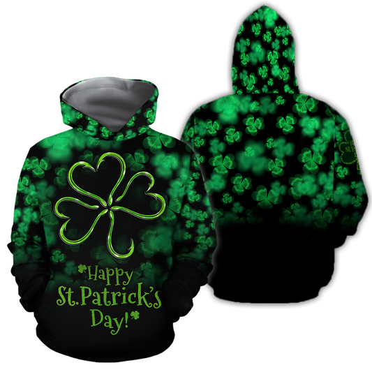 Happy St Patrick's Day Irish Hoodie T-Shirt Sweatshirt for Men and Women Pi170204-Apparel-NM-Hoodie-S-Vibe Cosy™