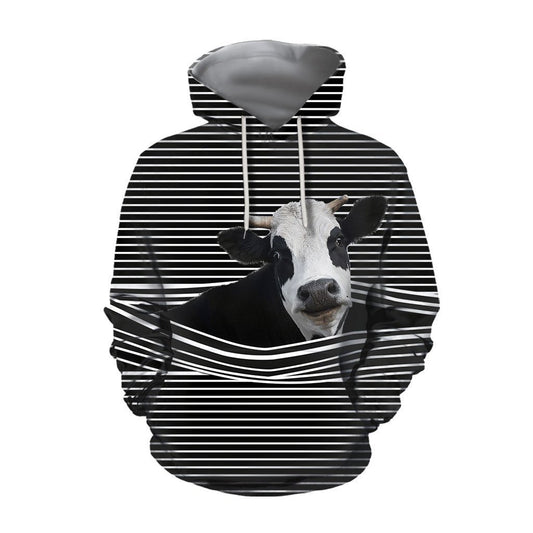 Cow With Black Farm-Apparel-HD09-Hoodie-S-Vibe Cosy™