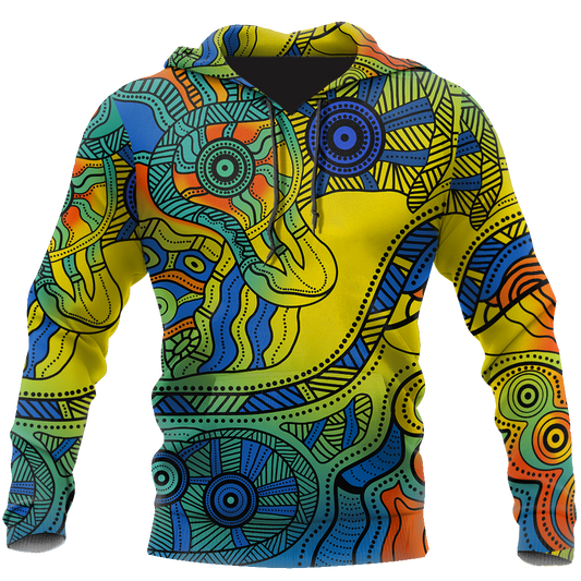 Aboriginal Indigenous Dot Painting Art Shirt For Men And Women