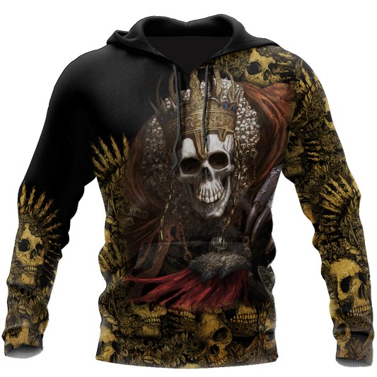 Unique King Skull Hoodie For Men And Women MEI
