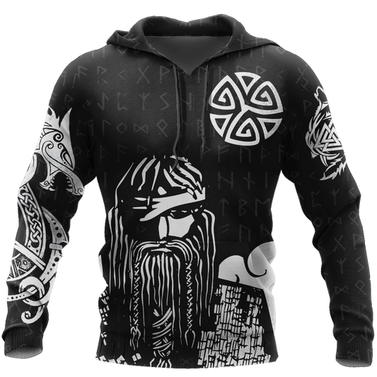 3D All Over Printed Viking Warrior Hoodie-Apparel-HP Arts-Hoodie-S-Vibe Cosy™