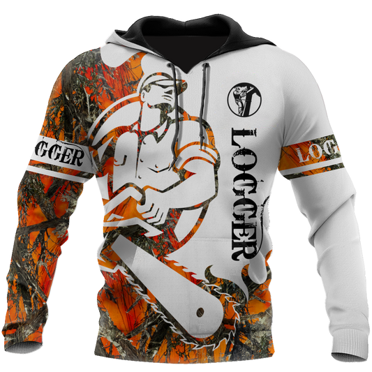 Logger Man Tattoo Orange Unisex Shirts TRST1010202