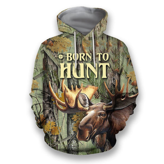 All Over Printed Moose Camo Shirts-Apparel-HbArts-Hoodies-S-Vibe Cosy™
