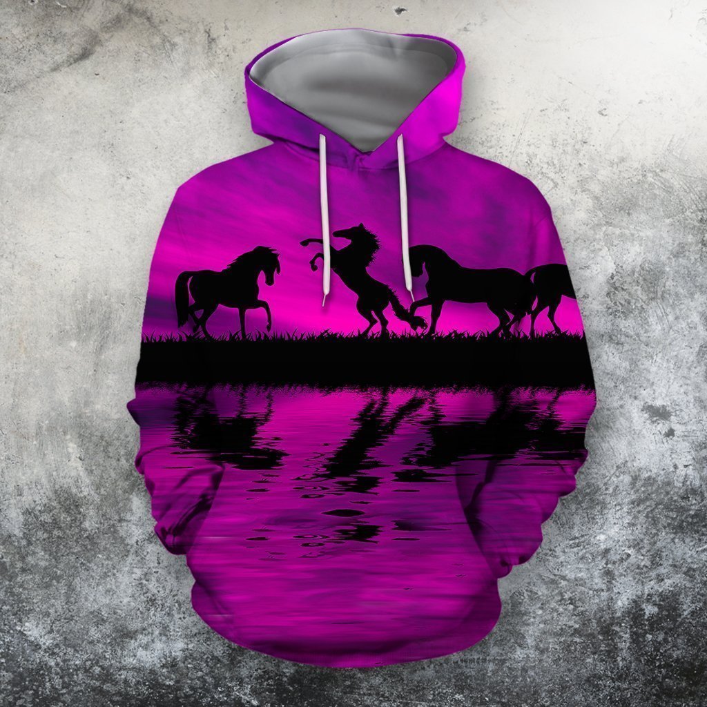 3D All Over Print Animals Horse Hoodie-Apparel-Phaethon-Hoodie-S-Vibe Cosy™