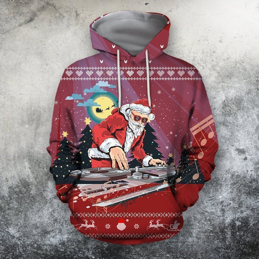 3D All Over Print Red Santa Shirts-Apparel-Phaethon-Hoodie-S-Vibe Cosy™