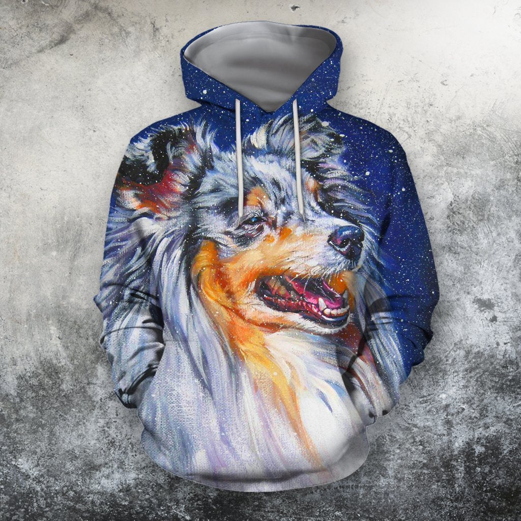 3D All Over Print Shelties Blue Merle Dog Hoodie-Apparel-Phaethon-Hoodie-S-Vibe Cosy™