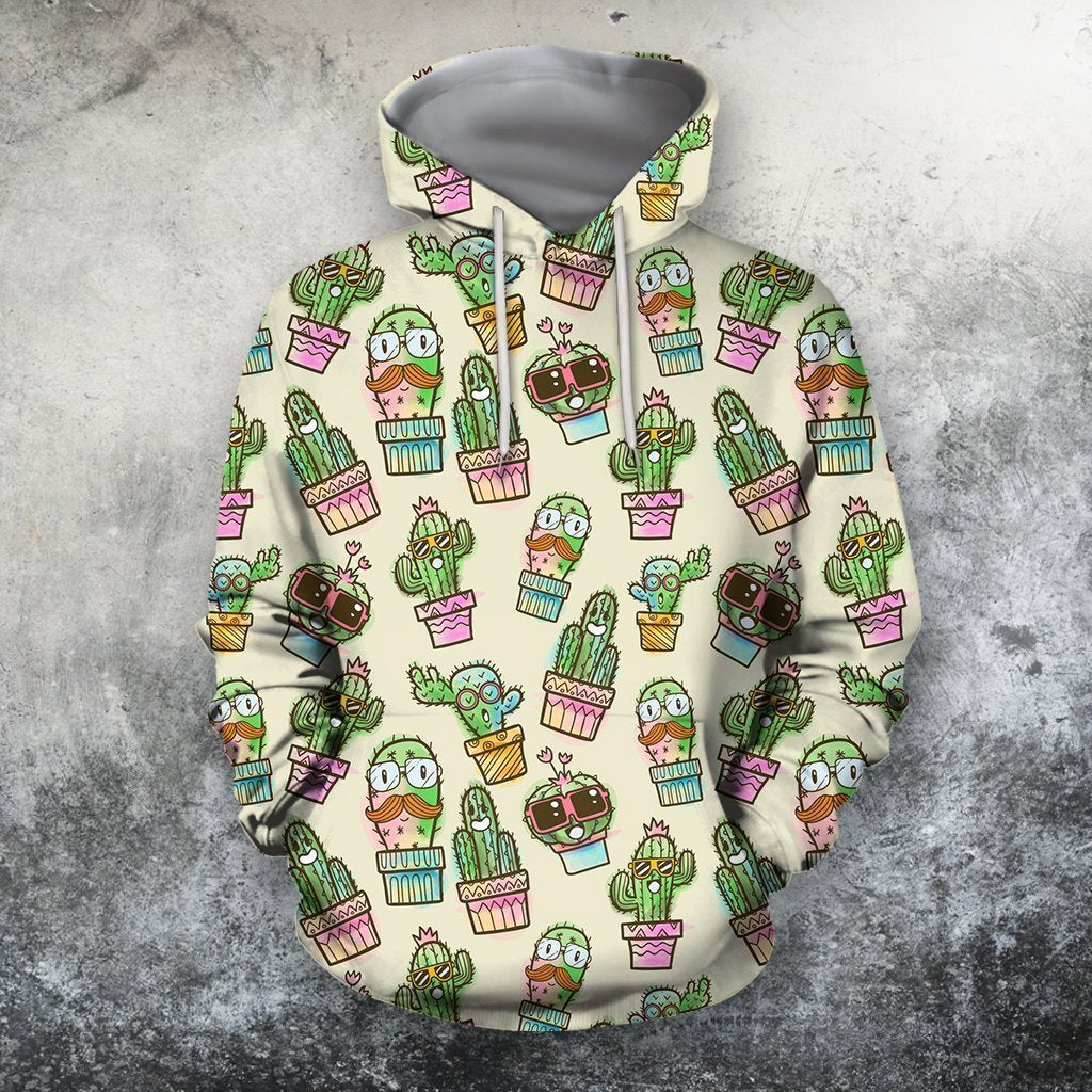 All Over Printing Cactus Funny Shirt-Apparel-Phaethon-Hoodie-S-Vibe Cosy™