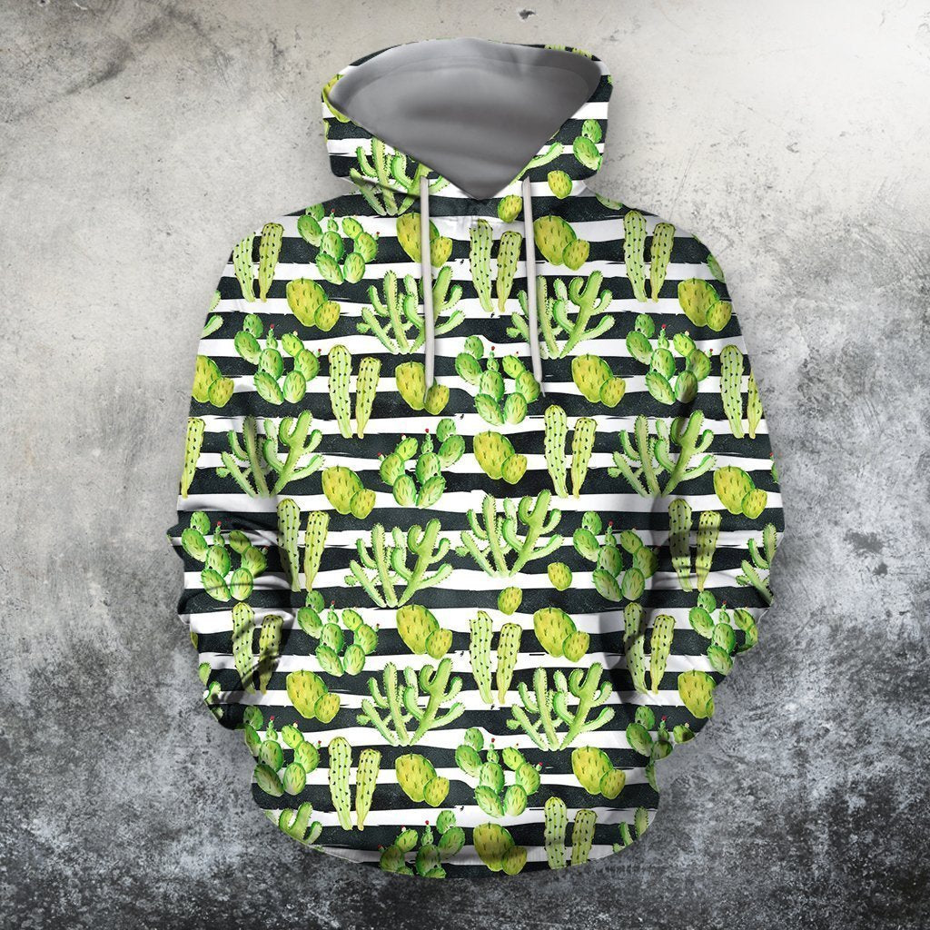 All Over Printing Beautiful Green Cacti Shirt-Apparel-Phaethon-Hoodie-S-Vibe Cosy™