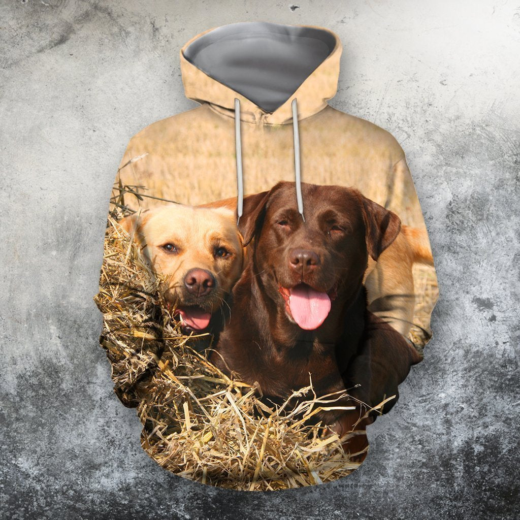 3D All Over Print Dog Labrador Shirts-Apparel-Phaethon-Hoodie-S-Vibe Cosy™