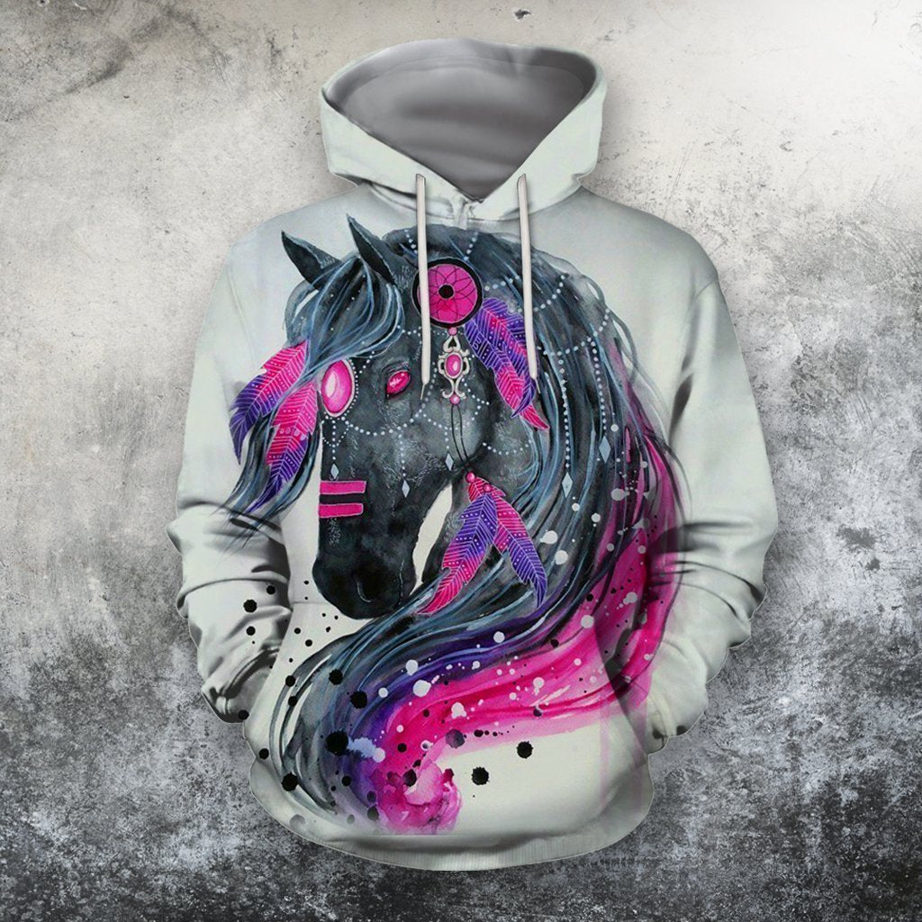 3D All Over Print Horse Beautiful Shirts-Apparel-Phaethon-Hoodie-S-Vibe Cosy™