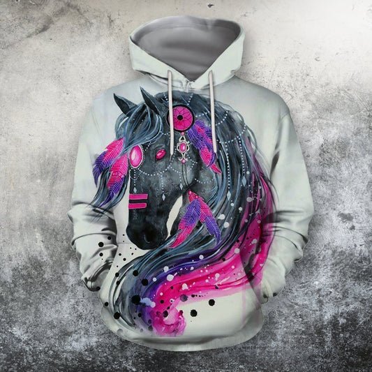 3D All Over Print Horse Beautiful Shirts-Apparel-Phaethon-Hoodie-S-Vibe Cosy™