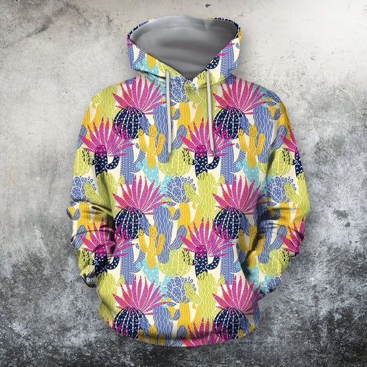 All Over Printing beautiful Cacti Shirt-Apparel-Phaethon-Hoodie-S-Vibe Cosy™