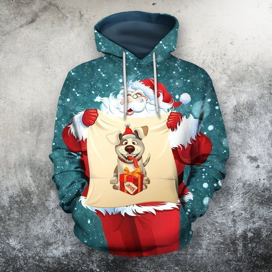 All Over Printed Santa Ugly Christmas and Shorts-Apparel-Phaethon-Hoodie-S-Vibe Cosy™
